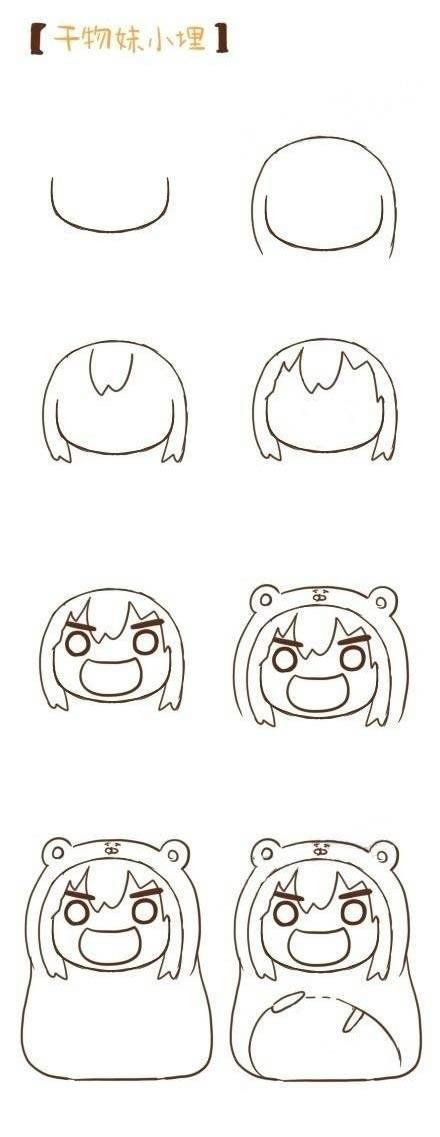 动漫人物女生简笔画更多帅气的小男生简笔画步骤图解教程可前往人物简