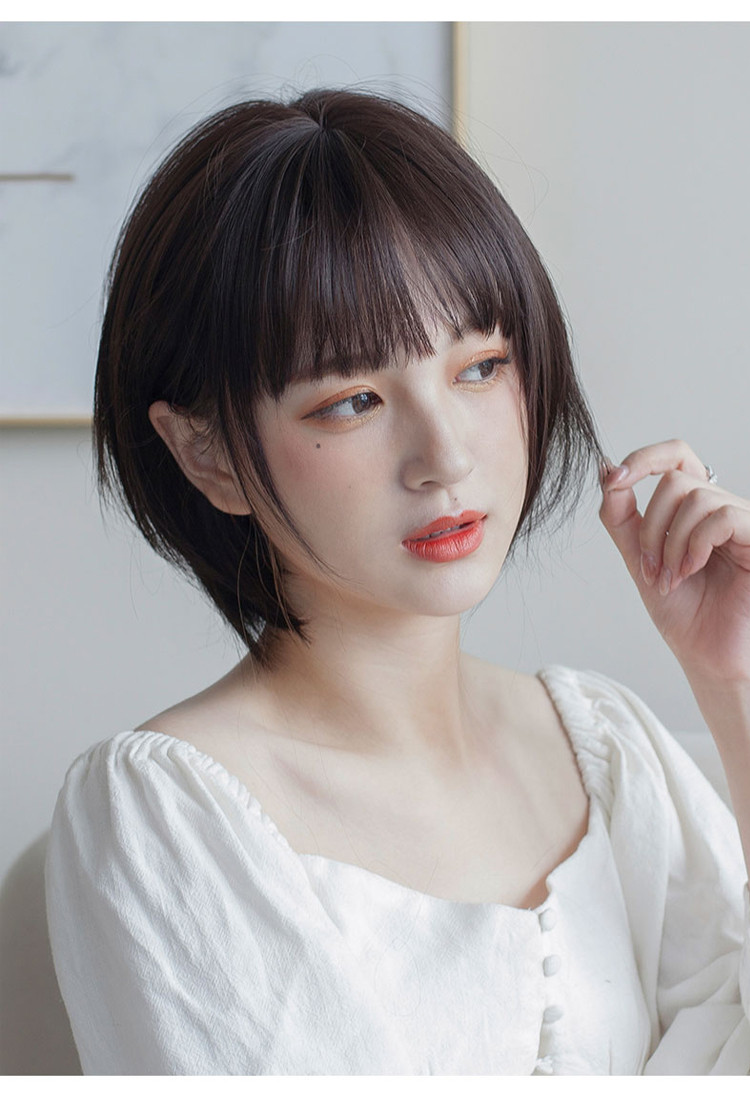 初恋头假发女短发 日系网红帅气中性自然少女圆脸学生头全头套